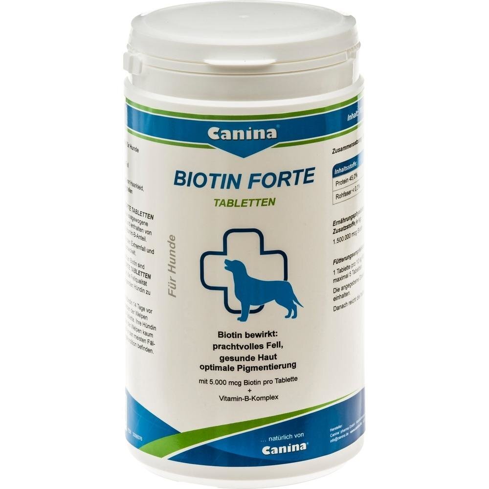 Tabletid Canina Biotin Forte N210, 700 g цена и информация | Vitamiinid ja parasiiditõrje | hansapost.ee