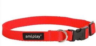 Регулируемый ошейник Amiplay Basic, L, красный цена и информация | Ошейники, подтяжки для собак | hansapost.ee