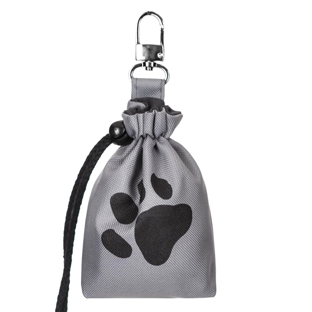 Hobbydog maiustuste kott Grey Paw, 18x5x12 cm цена и информация | Koerte dresseerimiseks | hansapost.ee