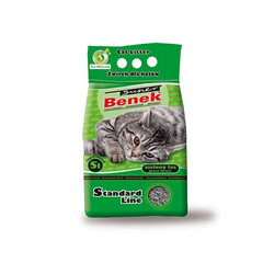 Цементирующий песок Super Benek 5 L, запах хвои цена и информация | Наполнители для кошачьих туалетов | hansapost.ee