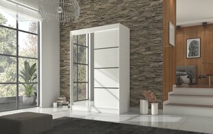 Riidekapp Adrk Furniture Gilton 150 cm, valge цена и информация | Шкафы | hansapost.ee