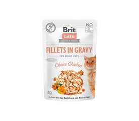 Brit Care Fillets in Gravy Choice Chicken влажный корм для кошек 85г цена и информация | Кошачьи консервы | hansapost.ee