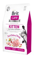 Brit Care Cat Grain-Free Kitten Healthy Growth полноценный корм для котят 7кг цена и информация | Сухой корм для кошек | hansapost.ee