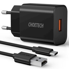 Choetech Q5003 USB Wall Charger Quick Charge 3.0 18W, 3A hind ja info | Laadijad mobiiltelefonidele | hansapost.ee