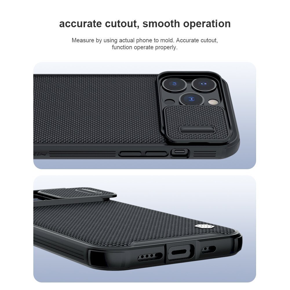 Telefoni ümbris Apple iPhone 13 Pro Nillkin Textured PRO Hard, must цена и информация | Telefonide kaitsekaaned ja -ümbrised | hansapost.ee