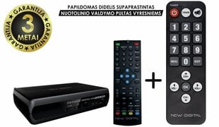 New Digital T2 265 HD Senior hind ja info | Digiboksid | hansapost.ee