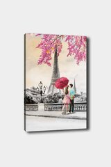Reproduktsioon lõuendil Paar koos vihmavarjuga Pariisis hind ja info | Seinapildid | hansapost.ee
