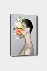 Reproduktsioon Naise nägu lilledega hind ja info | Seinapildid | hansapost.ee
