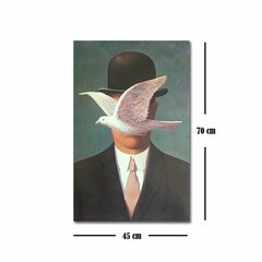 Репродукция Man in a bowler hat (Rene Magritte) цена и информация | Настенные деревянные декорации | hansapost.ee