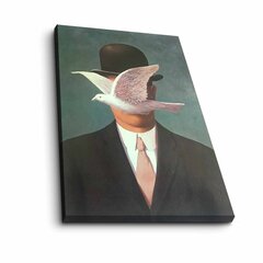Репродукция Man in a bowler hat (Rene Magritte) цена и информация | Настенные деревянные декорации | hansapost.ee
