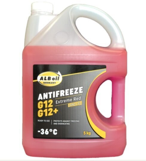 Antifriis ALB Extreme Red G12 / G12 + -36, 5 kg hind ja info | Klaasipesuvedelikud ja jahutusvedelikud | hansapost.ee