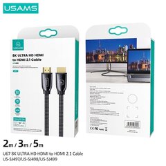 Usams U67 HDMI 2.1 8K, 2 м цена и информация | Кабели и провода | hansapost.ee