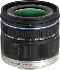 M.Zuiko Digital ED 9-18мм f/4.0-5.6 объектив, черный цена и информация | Объективы | hansapost.ee