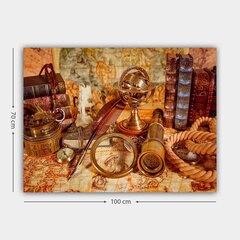 Репродукция Старинный набор путешественника цена и информация | Настенные деревянные декорации | hansapost.ee