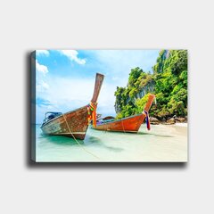 Репродукция Лодка на побережье цена и информация | Настенные деревянные декорации | hansapost.ee