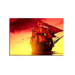 Репродукция на холсте Корабль цена и информация | Настенные деревянные декорации | hansapost.ee
