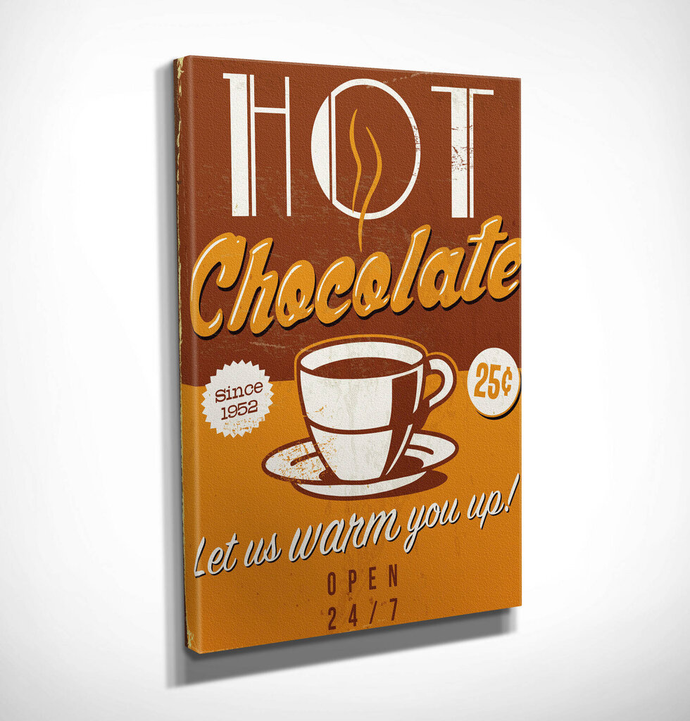 Pilt lõuendil Hot chocolate цена и информация | Seinapildid | hansapost.ee