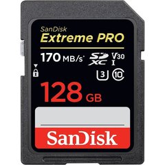 Mälukaart Secure Digital Extreme Pro 128GB, 170/90 MB/s цена и информация | Карты памяти | hansapost.ee