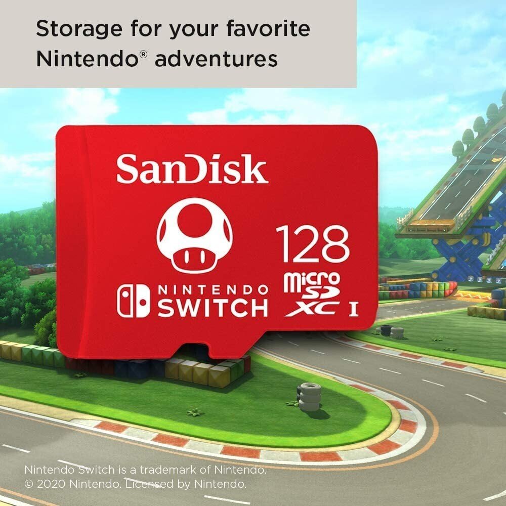 SanDisk microSDXC 128GB, Nintendo Switchile hind ja info | Fotoaparaatide mälukaardid | hansapost.ee