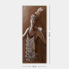 Репродукция Женщина с микрофоном цена и информация | Настенные деревянные декорации | hansapost.ee