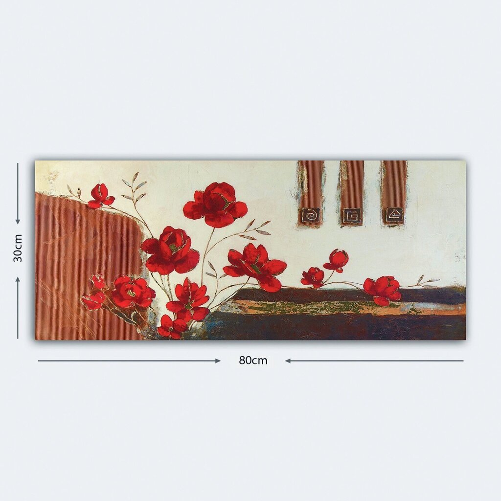 Reproduktsioon Punased lilled hind ja info | Seinapildid | hansapost.ee