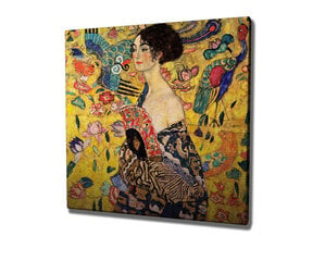 Репродукция Lady with Fan (Gustav Klimt) цена и информация | Настенные деревянные декорации | hansapost.ee