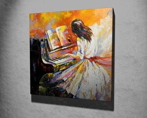 Репродукция Девушка, играющая на пианино цена и информация | Настенные деревянные декорации | hansapost.ee
