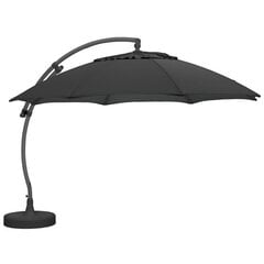 Уличный зонт Sun Garden 3.75 м, чёрный цена и информация | Зонты, маркизы, стойки | hansapost.ee