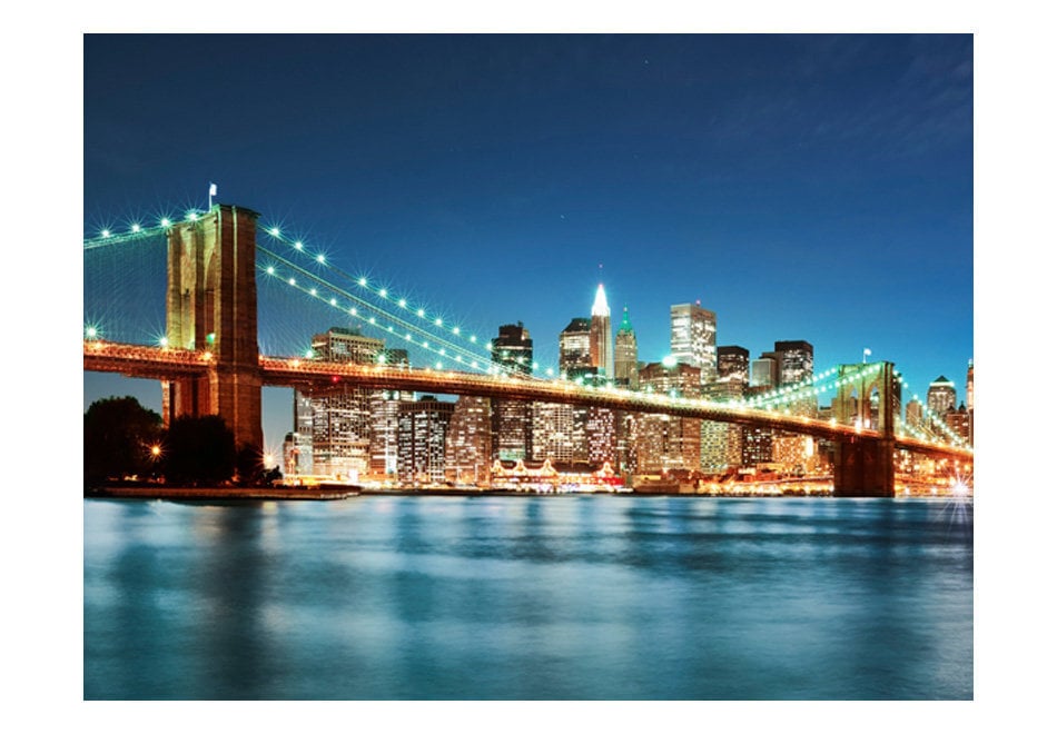 Fototapeet - Sparkling Brooklyn Bridge hind ja info | Fototapeedid | hansapost.ee