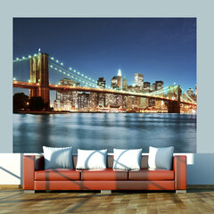 Fototapeet - Sparkling Brooklyn Bridge цена и информация | Фотообои | hansapost.ee