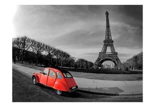 Fototapeet - Eiffel Tower and red car hind ja info | Fototapeedid | hansapost.ee