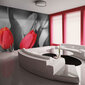 Fototapeet - Red tulips on black and white background hind ja info | Fototapeedid | hansapost.ee