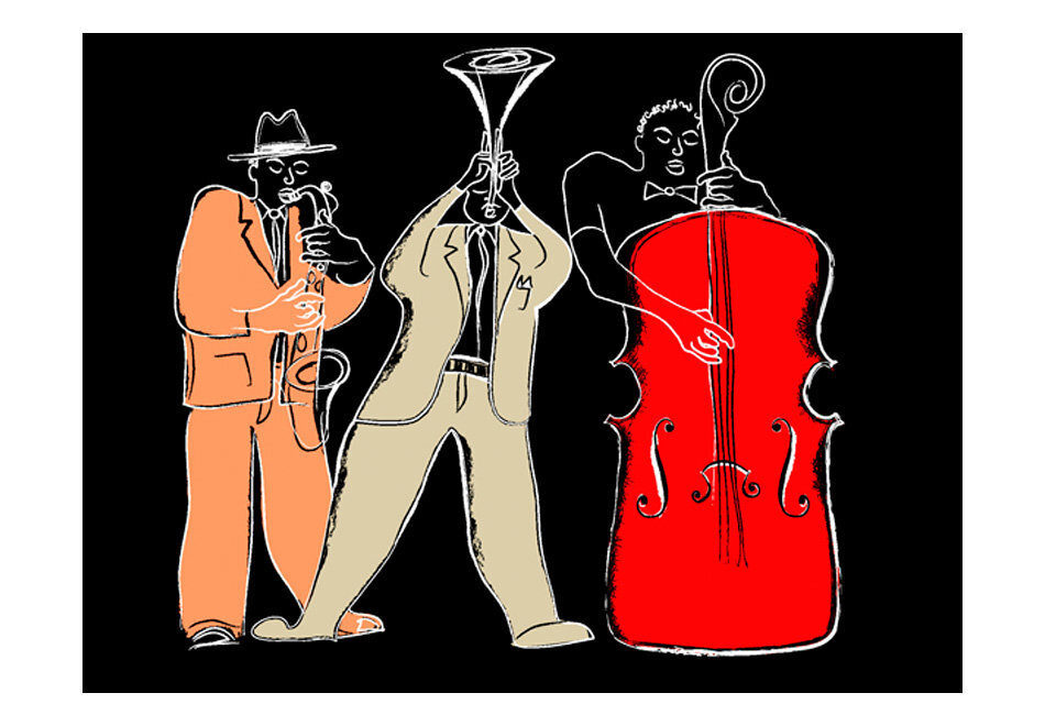 Fototapeet - musical instruments (jazz) hind ja info | Fototapeedid | hansapost.ee