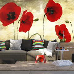 Fototapeet - Golden Field of Poppies hind ja info | Fototapeedid | hansapost.ee