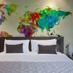 Fototapeet - Paint splashes map of the World hind ja info | Fototapeedid | hansapost.ee