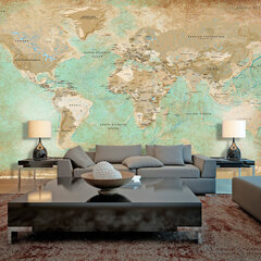 XXL fototapeet - Turquoise World Map II hind ja info | Fototapeedid | hansapost.ee