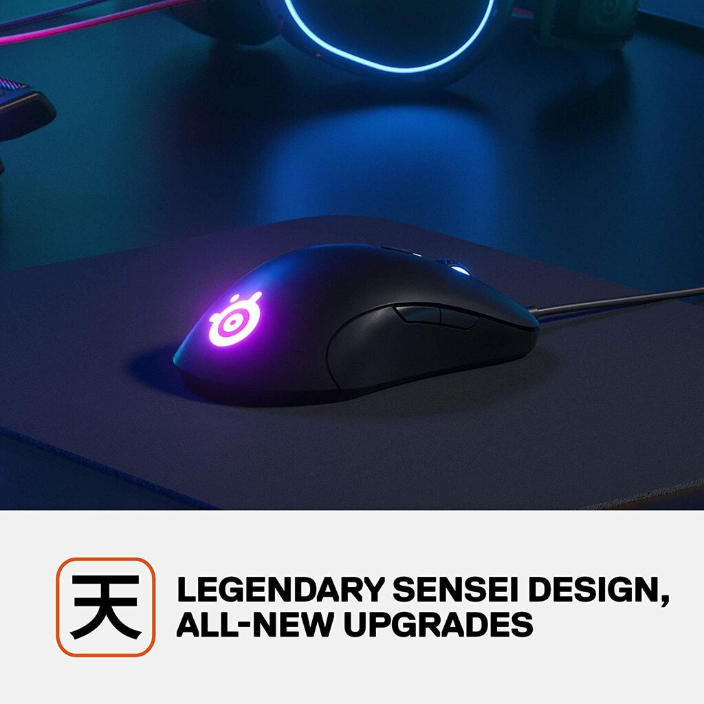 SteelSeries Sensei Ten, must цена и информация | Arvutihiired | hansapost.ee