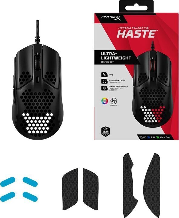 HyperX HMSH1-A-BK/G, must hind ja info | Arvutihiired | hansapost.ee