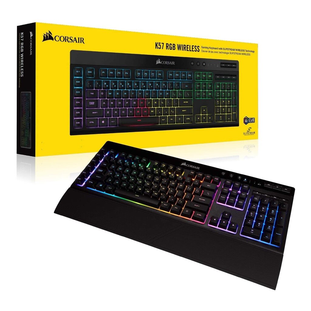 CORSAIRCorsair K57 RGB juhtmevaba mänguklaviatuur (NA paigutus) 5C015-NA hind ja info | Klaviatuurid | hansapost.ee