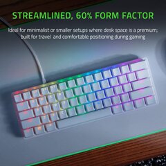 Механическая клавиатура, «Razer Huntsman Mini Mercury Edition», Белый цена и информация | Клавиатуры | hansapost.ee