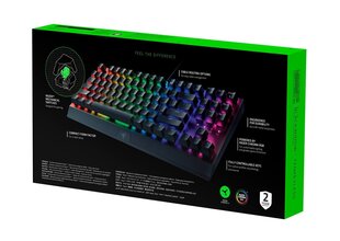 Razer BlackWidow V3 Tenkeyless Yellow Switch US цена и информация | Клавиатура с игровой мышью 3GO COMBODRILEW2 USB ES | hansapost.ee