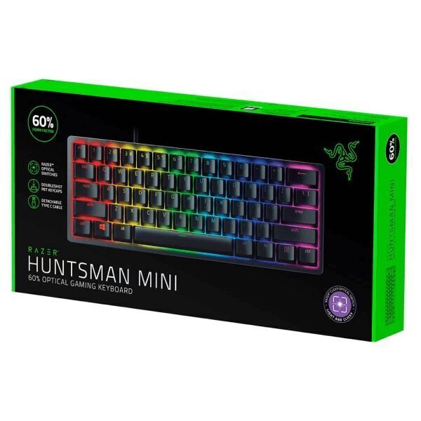 Razer Huntsman Mini, Purple Switch, Black, RU цена и информация | Klaviatuurid | hansapost.ee