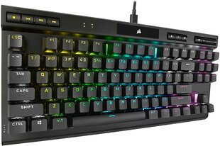 Игровая клавиатура Corsair K70 RGB TKL Cherry MX Speed, черная цена и информация | Клавиатуры | hansapost.ee