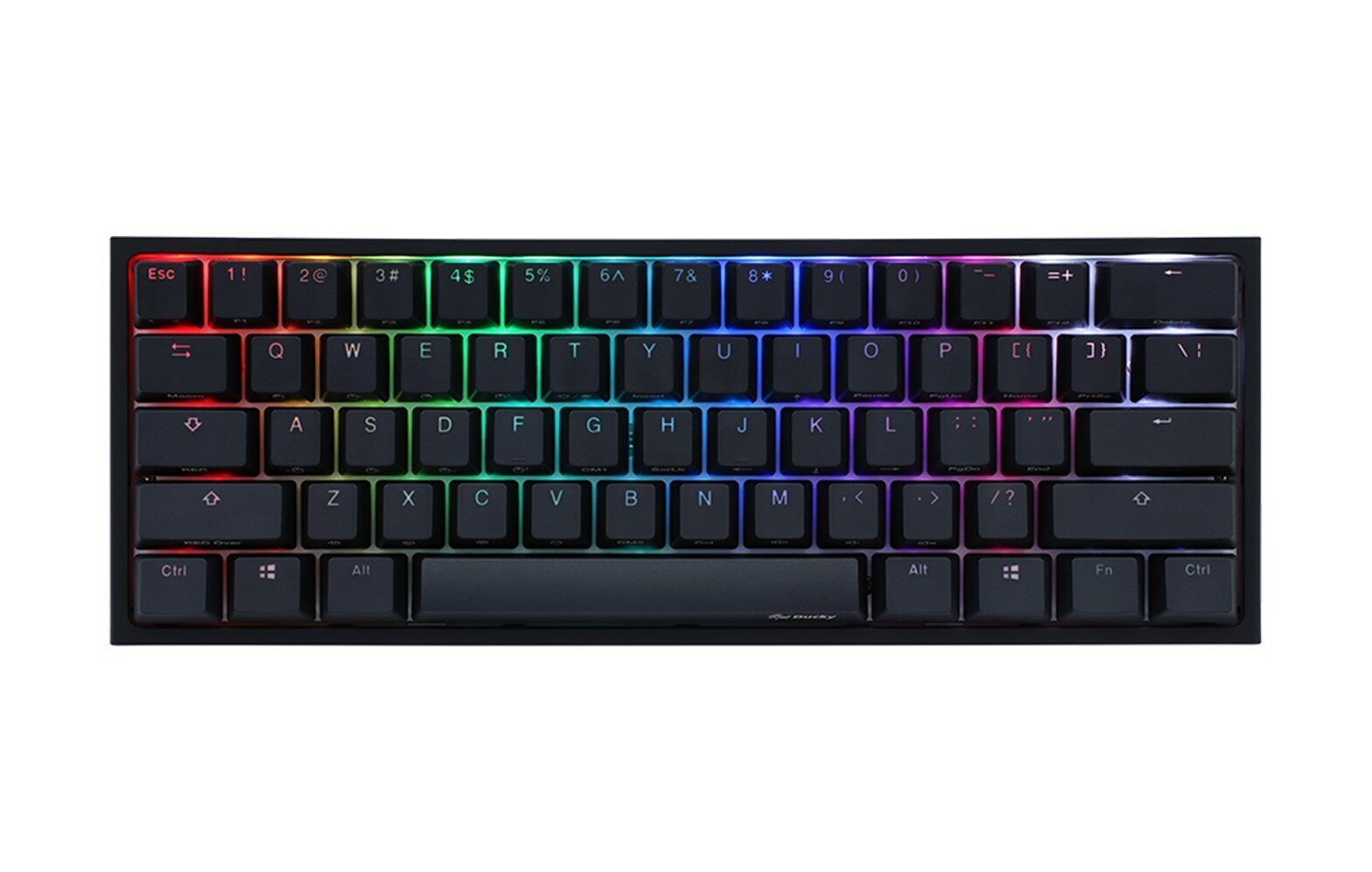 Ducky One 2 Mini RGB Black US Cherry MX Brown Switches цена и информация | Klaviatuurid | hansapost.ee