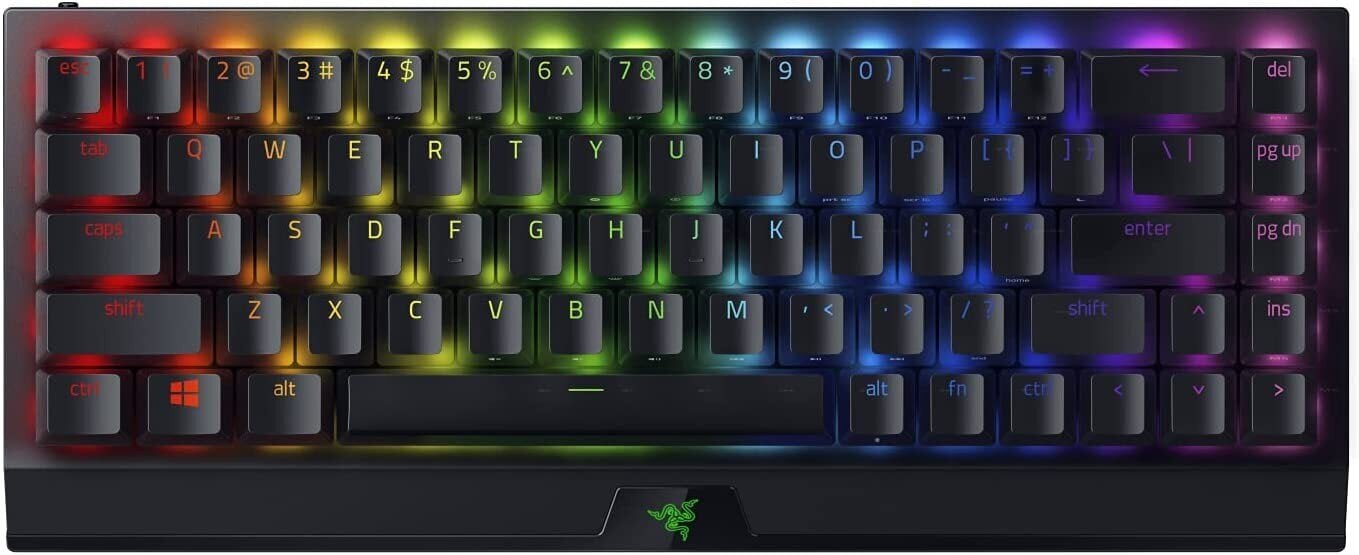 Razer BlackWidow V3 Mini HyperSpeed Green Switch US hind ja info | Klaviatuurid | hansapost.ee