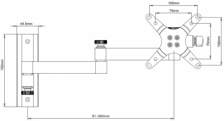 Techly 301481 13-30" hind ja info | Teleri seinakinnitused ja hoidjad | hansapost.ee