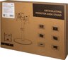 Logilink Dual Monitor Stand BP0111 Desk Mount, 17-32 , Maximum weight (capacity) 8 kg, For Flat цена и информация | Teleri seinakinnitused ja hoidjad | hansapost.ee