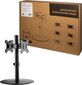 Logilink Dual Monitor Stand BP0111 Desk Mount, 17-32 , Maximum weight (capacity) 8 kg, For Flat цена и информация | Teleri seinakinnitused ja hoidjad | hansapost.ee