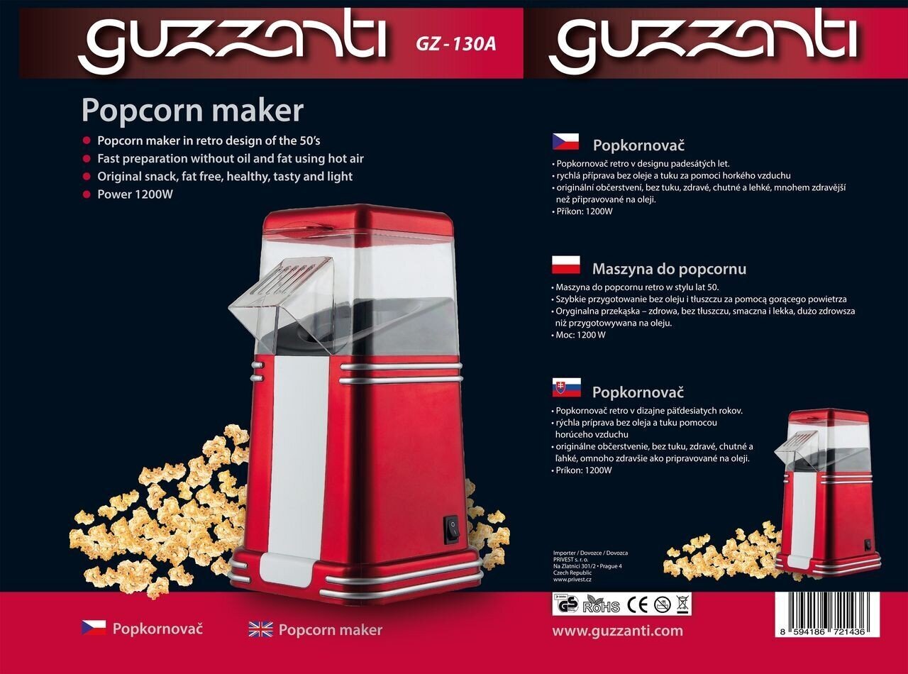 Guzzanti GZ-130A цена и информация | Muu köögitehnika | hansapost.ee