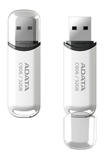 Mälupulk A-data C906 32GB, USB 2.0, valge цена и информация | Mälupulgad | hansapost.ee